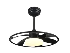 Ventilador Dc Celsius Negro Led Integrado Con Memoria Color