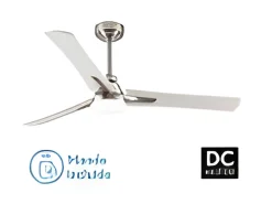 Ventilador Dc Coro Niquel Led Con Temporizador De Apagado