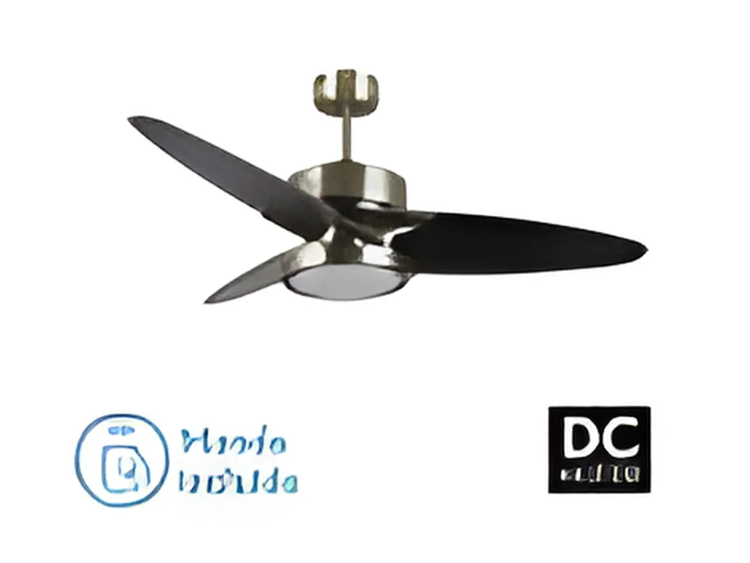 Ventilador Dc Cross Cuero Led Control Remoto Y Temporizador