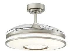 Ventilador Dc Dani L Niquel Led Integrado Cct Y Memoria Color