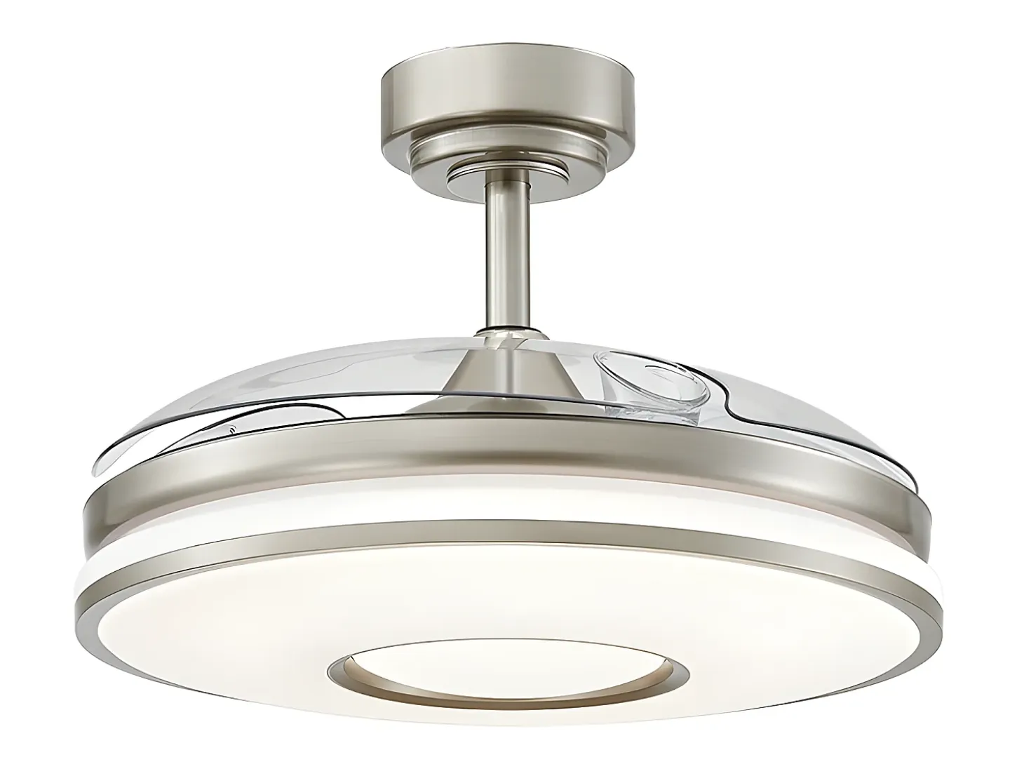 Ventilador Dc Dani L Niquel Led Integrado Cct Y Memoria Color