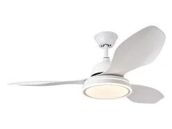 Ventilador Dc Datoo Blanco Led 48w Tres Temperaturas Regulables