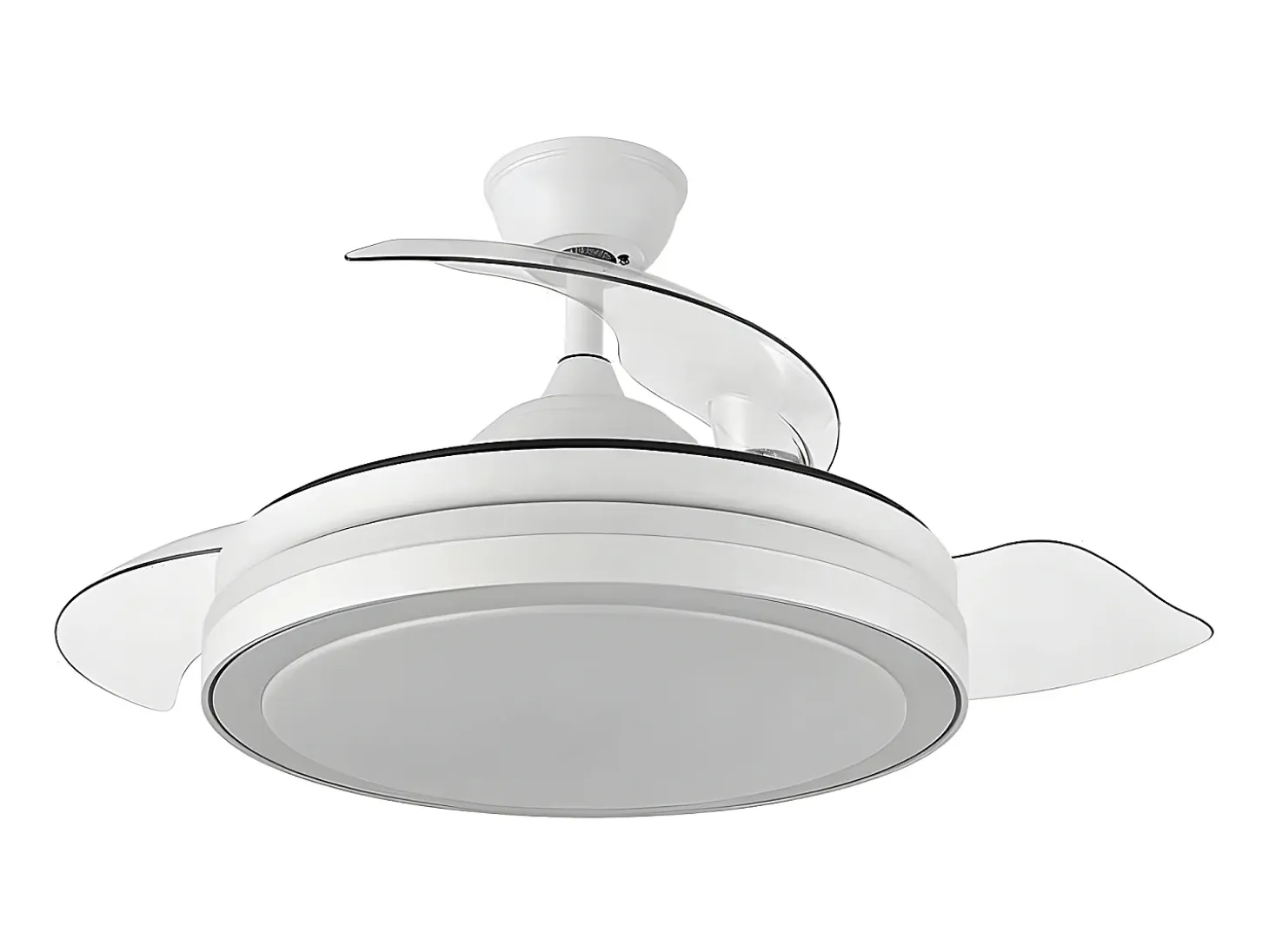 Ventilador Dc Esparta L Blanco Led 3 Temperaturas Y Control Remoto