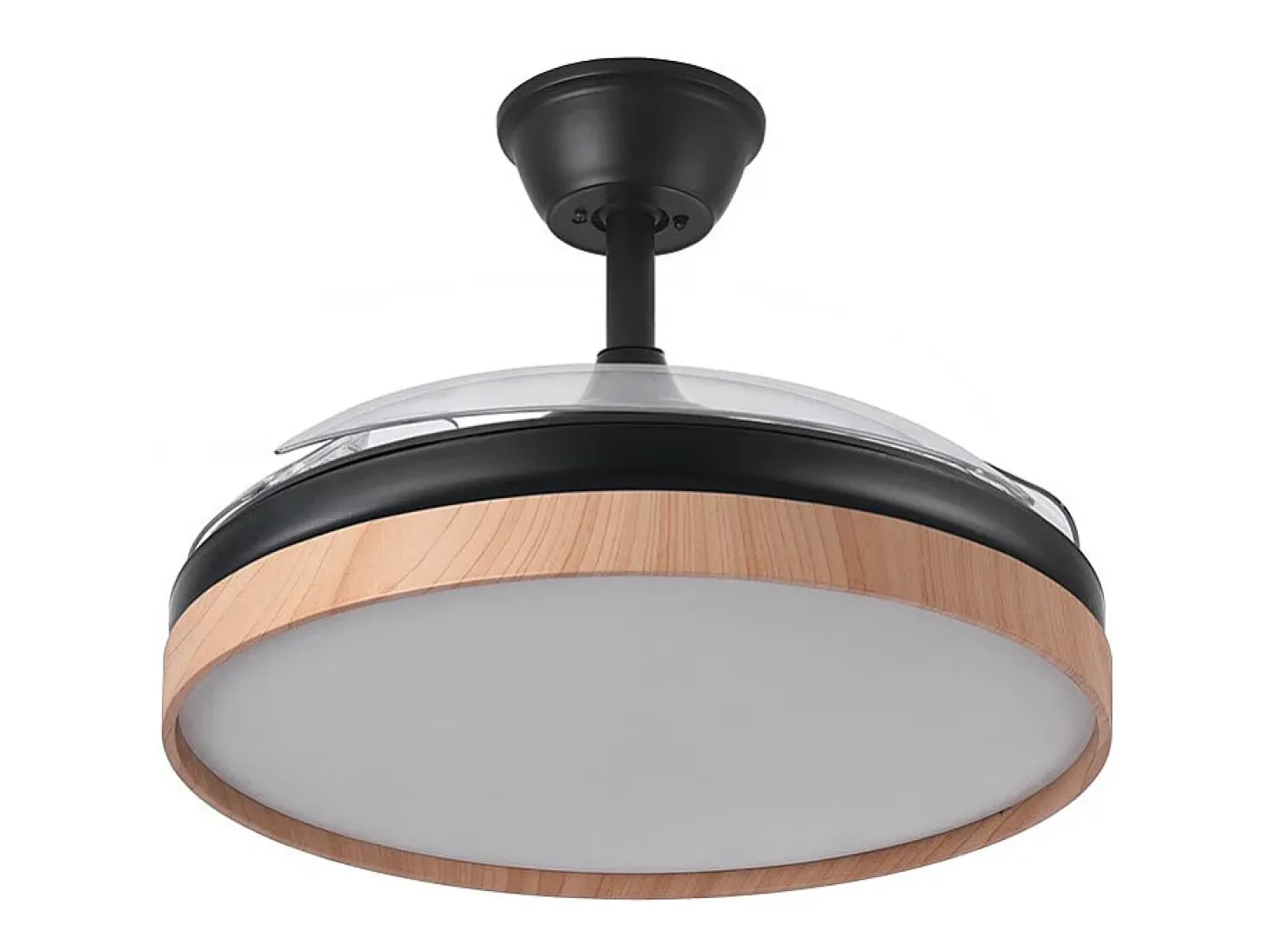 Ventilador Dc Evros L Negro Led Control Remoto Y Memoria Color