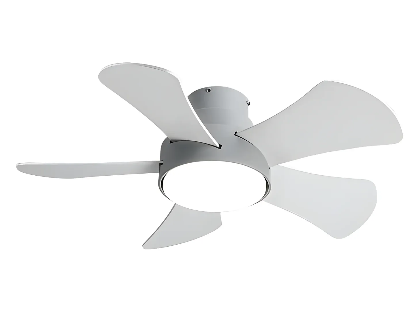 Ventilador Dc Gregario Gris Led 25w Cct Y Control Remoto