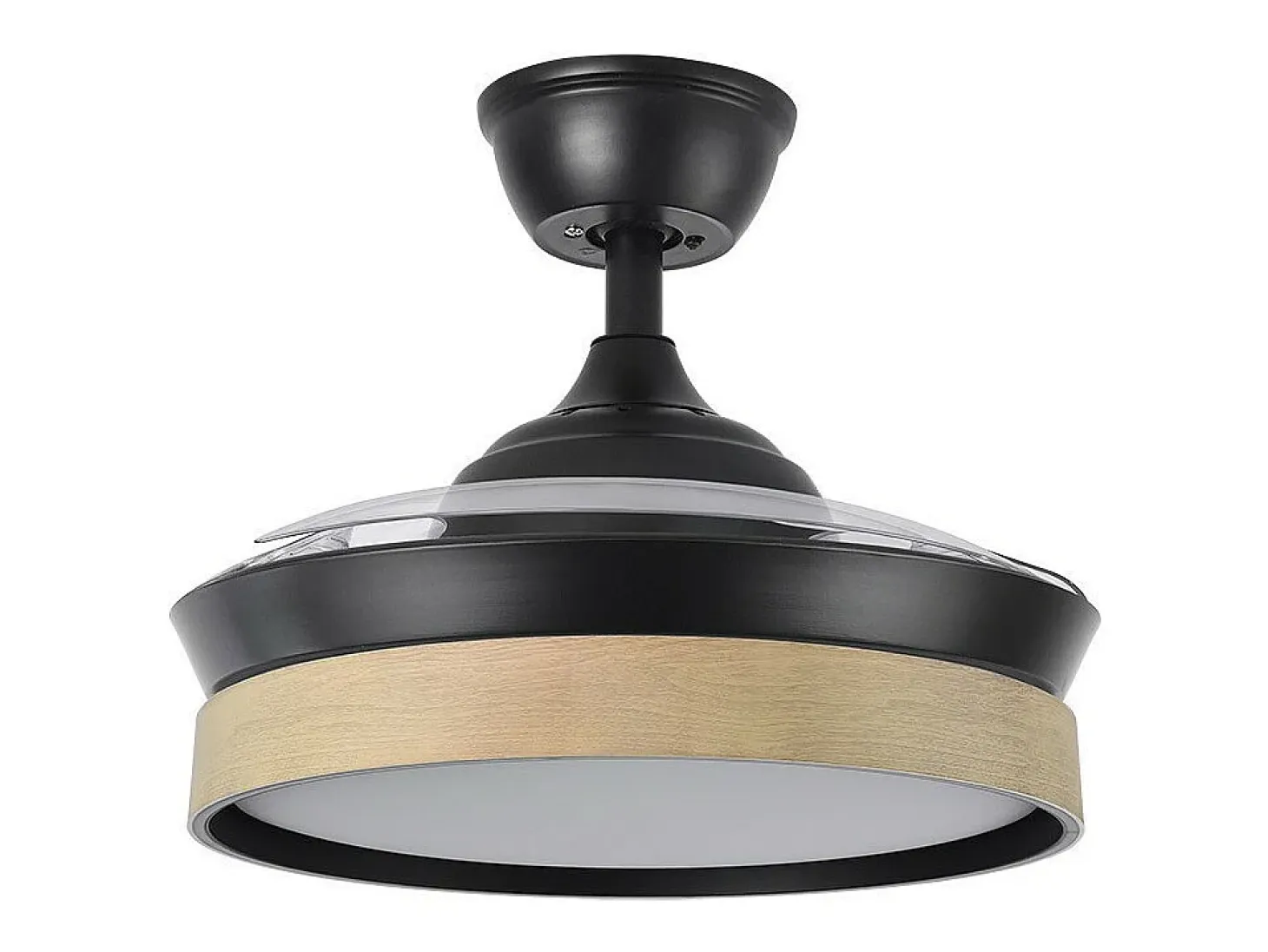 Ventilador Dc Iglu S Negro Led 3 Temperaturas Y Control Remoto