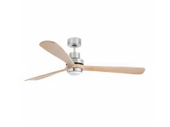 Ventilador Dc Lantau Xl Led Níquel Pino Control Remoto Funcion Inversa Faro