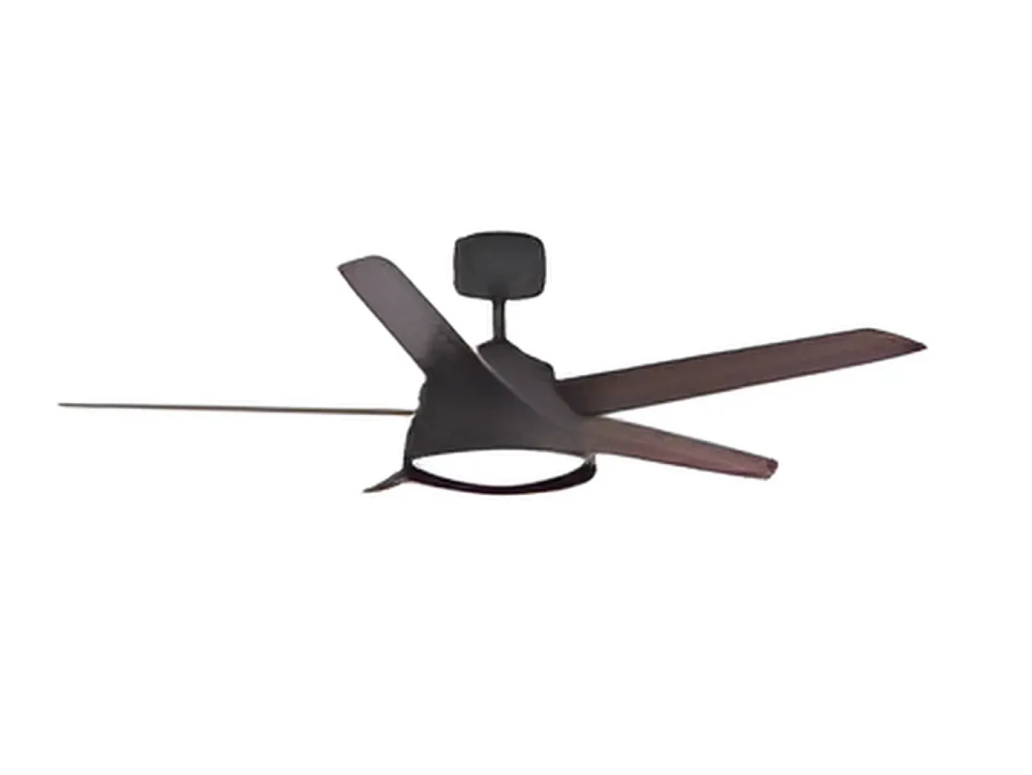 Ventilador Dc Lebeche Marron Led 3 Temperaturas Control Remoto