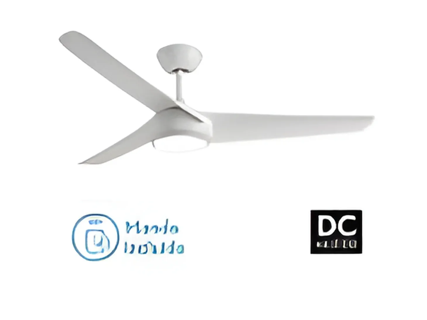 Ventilador Dc Patras Blanco Led Con Memoria De Color