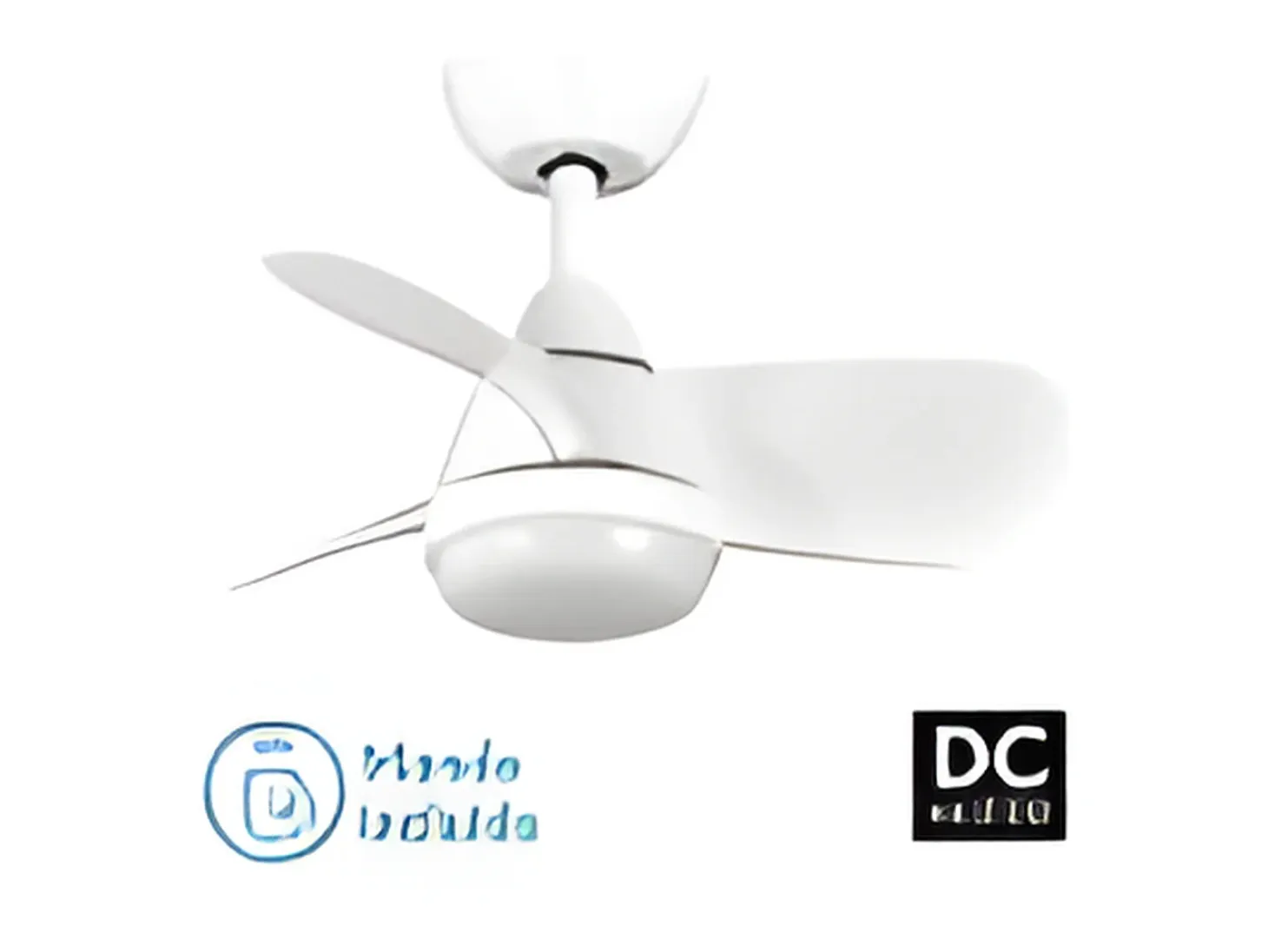 Ventilador Dc Pirdo Blanco Led 24w Con 3 Temperaturas