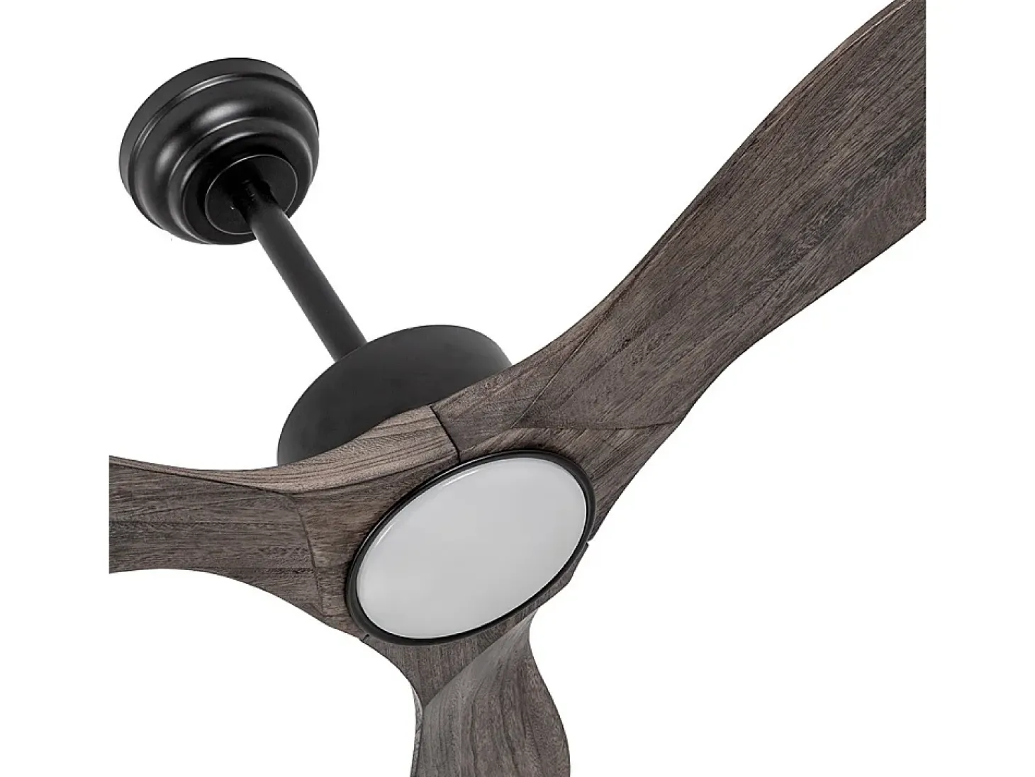Ventilador Dc Segre Negro Led Dimable Con Memoria Color