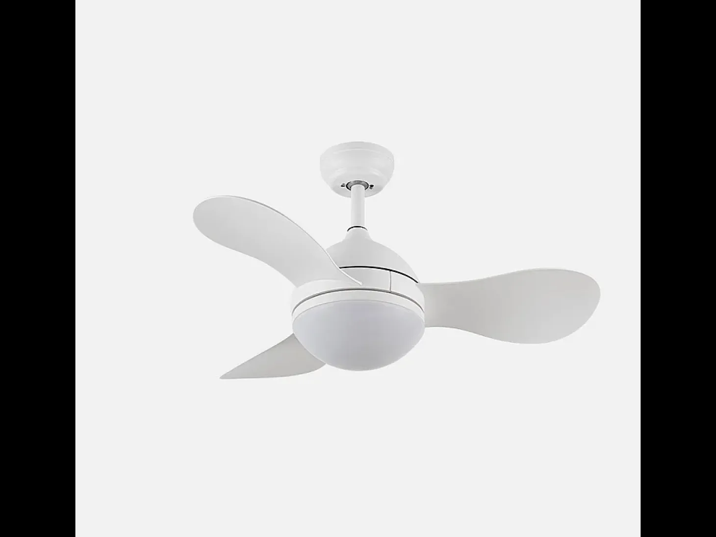Ventilador DC Solido blanco LED 24W con 3 aspas y mando