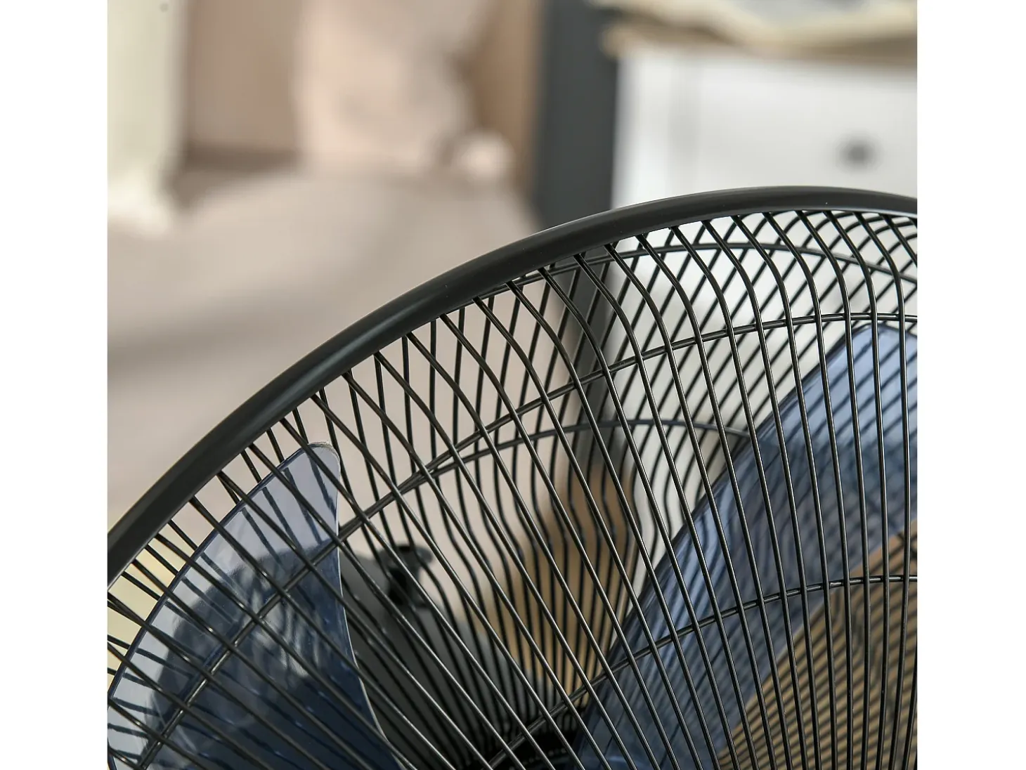 Ventilador de pedestal 2 en 1 con nebulizador de 2,8 L, función de nebulización, de metal, 120 cm de altura, negro (44,5 x 44,5 x 120 cm)