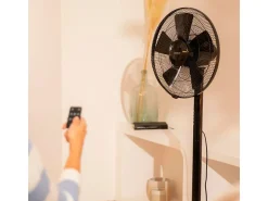 Ventilador de pie Cecotec EnergySilence 555 2 in 1 Smart XL 55W 2 en 1 negro
