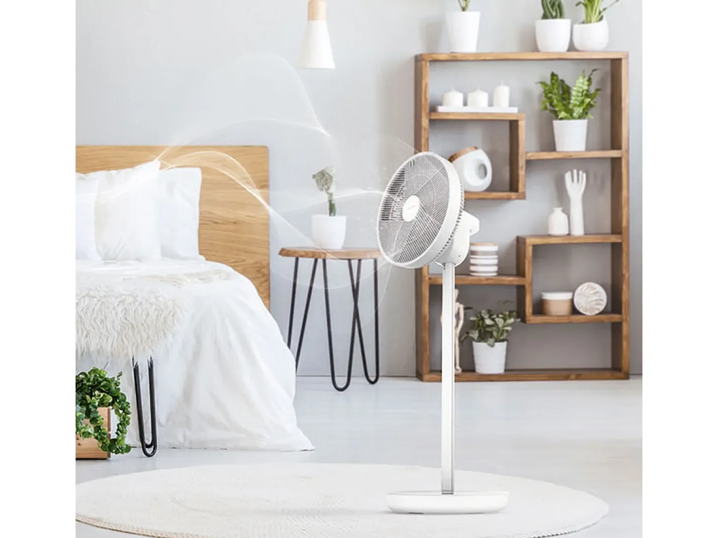 Ventilador de pie Cecotec EnergySilence 2600 Sunflower Portable 22W 3 en 1 blanco
