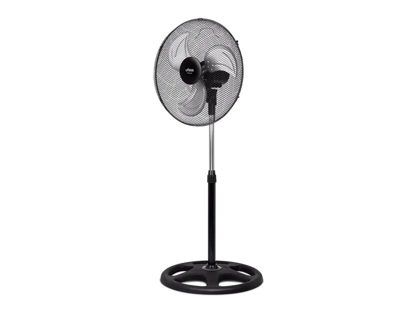 Ventilador de pie Ufesa Ottawa 70W 3 aspas negro Ø45 cm
