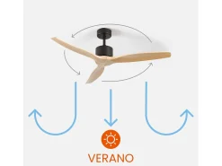 Ventilador de Techo 3 Aspas 55W 6 Velocidades Nebraska Dayron