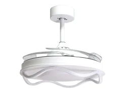 Ventilador de techo Antea Bel Air 80W 4 aspas retráctiles blanco Ø108 cm