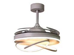 Ventilador de techo Atlas Bel Air 80W 4 aspas retráctiles blanco Ø108 cm