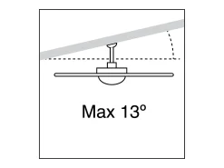 Ventilador de techo BREEZE de estilo moderno- acero y madera arce- 3 aspas- mando a distancia- LED SMD 15W- K select- IP20