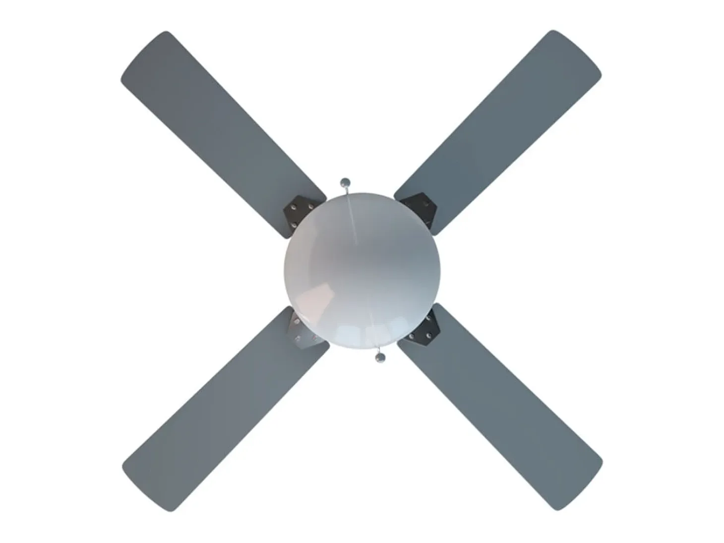 Ventilador de techo Cecotec EnergySilence Aero 450 50W 4 aspas reversibles blanco/gris