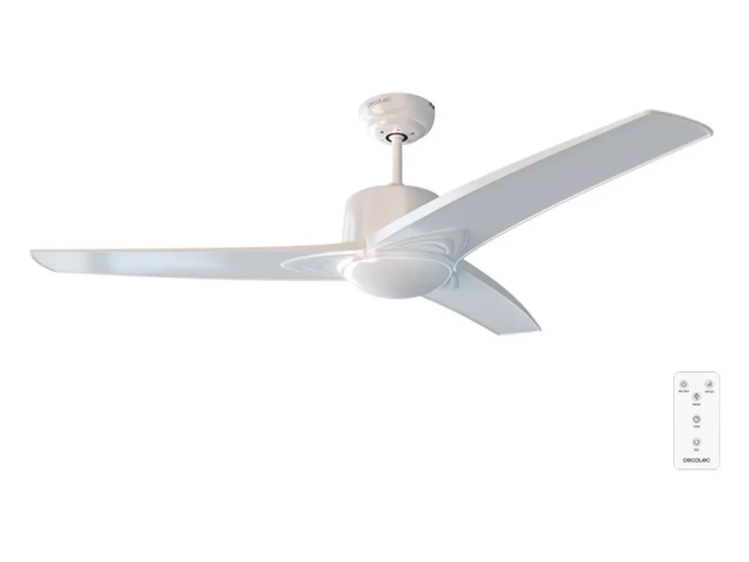 Ventilador de techo Cecotec EnergySilence Aero 550 60W 3 aspas mando a distancia blanco