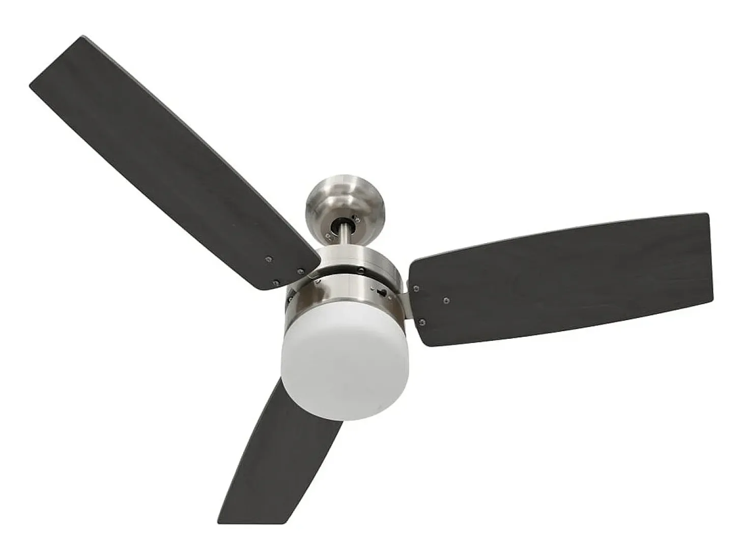 Ventilador de techo con luz con mando marrón oscuro 108 cm ES688622