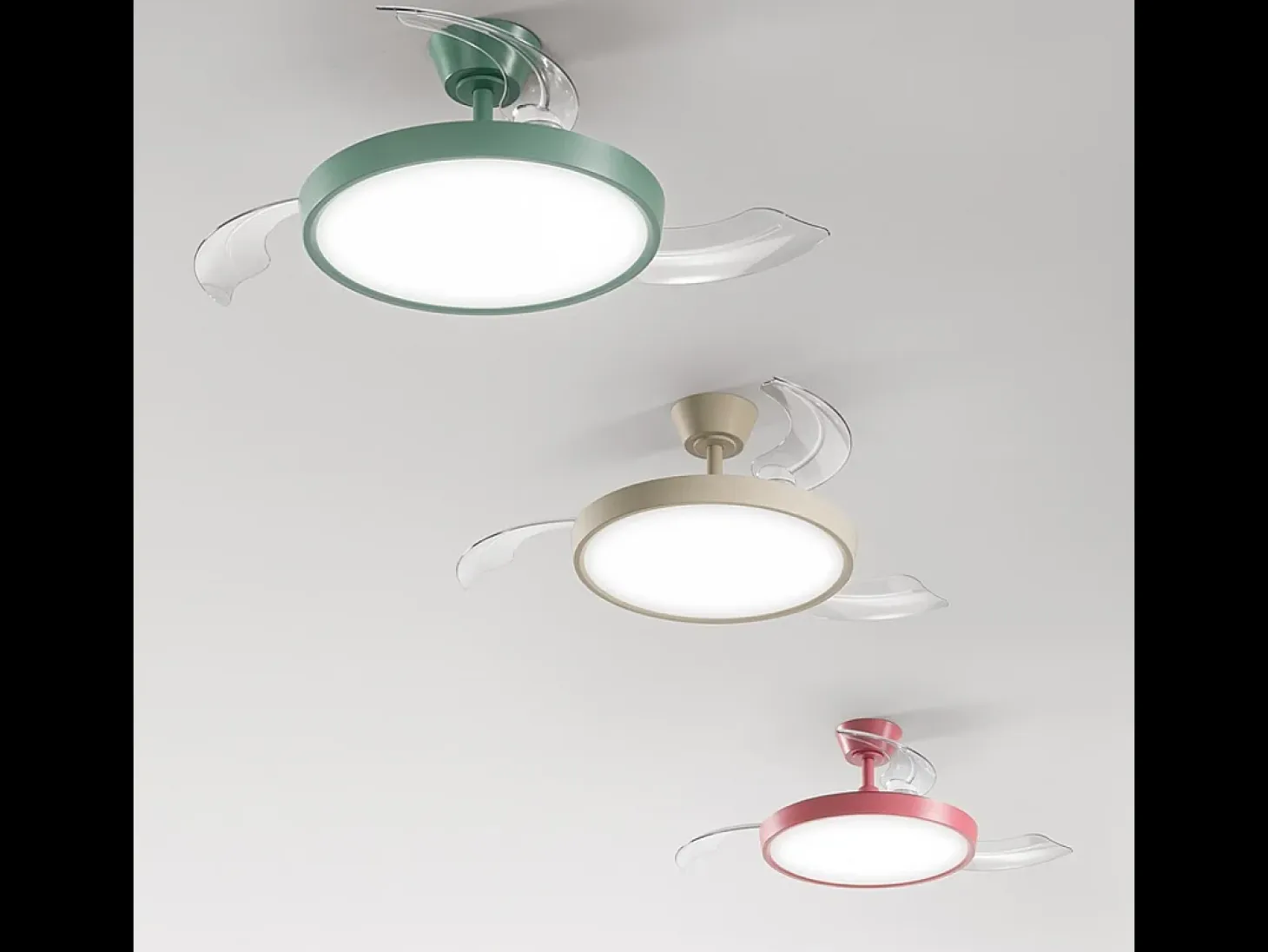 Ventilador de techo con luz Perenz 7196 R CT Arena - Ø 106 cm, 3 aspas, 6 velocidades, motor DC de 40 W, silencioso