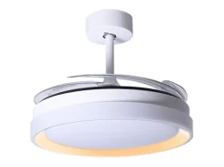 Ventilador de techo Kigali Mini Bel Air 48W 4 aspas retráctiles blanco/oro Ø91 cm