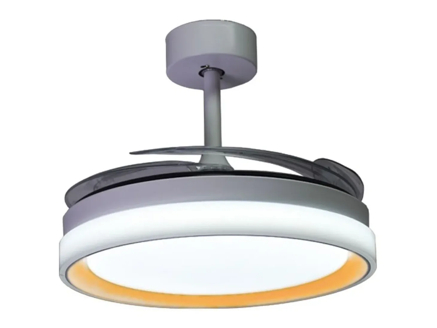 Ventilador de techo Kigali Bel Air 72W aspas retráctiles mando a distancia blanco/oro Ø108 cm