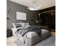 Ventilador de techo Riga Bel Air 72W 4 aspas retráctiles con luz LED blanco Ø108 cm