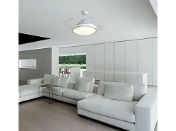 Ventilador de techo Toronto Bel Air 72W 4 aspas retráctiles mando a distancia blanco Ø108 cm