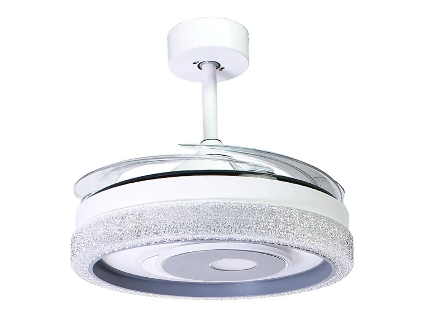 Ventilador de techo Trio Bel Air 72W aspas retráctiles mando a distancia blanco Ø108 cm