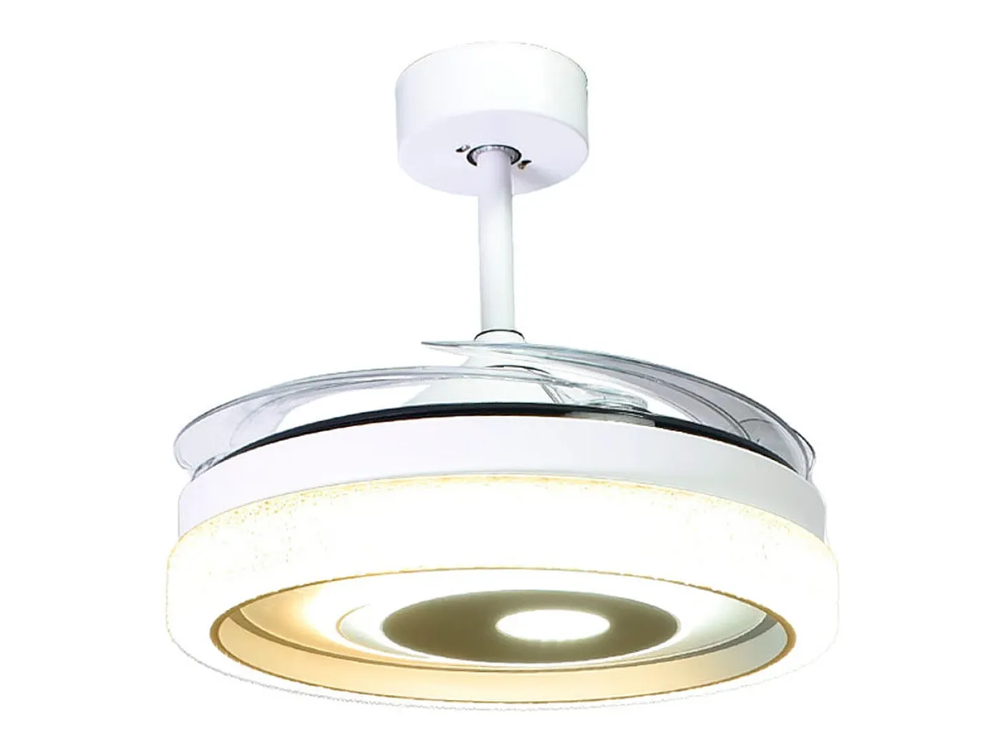 Ventilador de techo Trio Bel Air 72W aspas retráctiles mando a distancia blanco Ø108 cm
