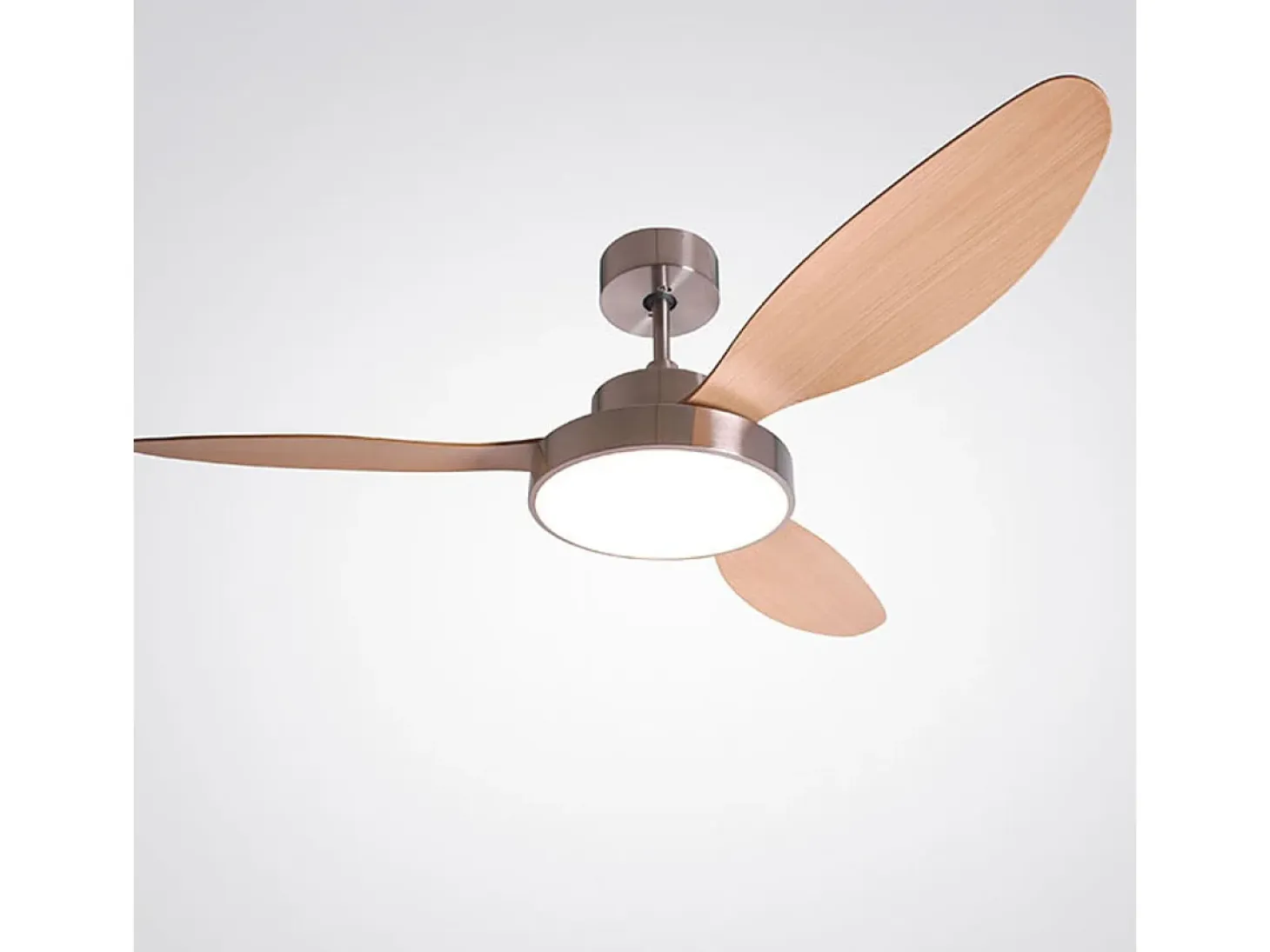 Ventilador de techo Tulum Shakespear 25W 3 aspas mando a distancia natural Ø120 cm