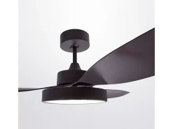 Ventilador de techo Tulum Shakespear 25W 3 aspas mando a distancia marrón Ø120 cm