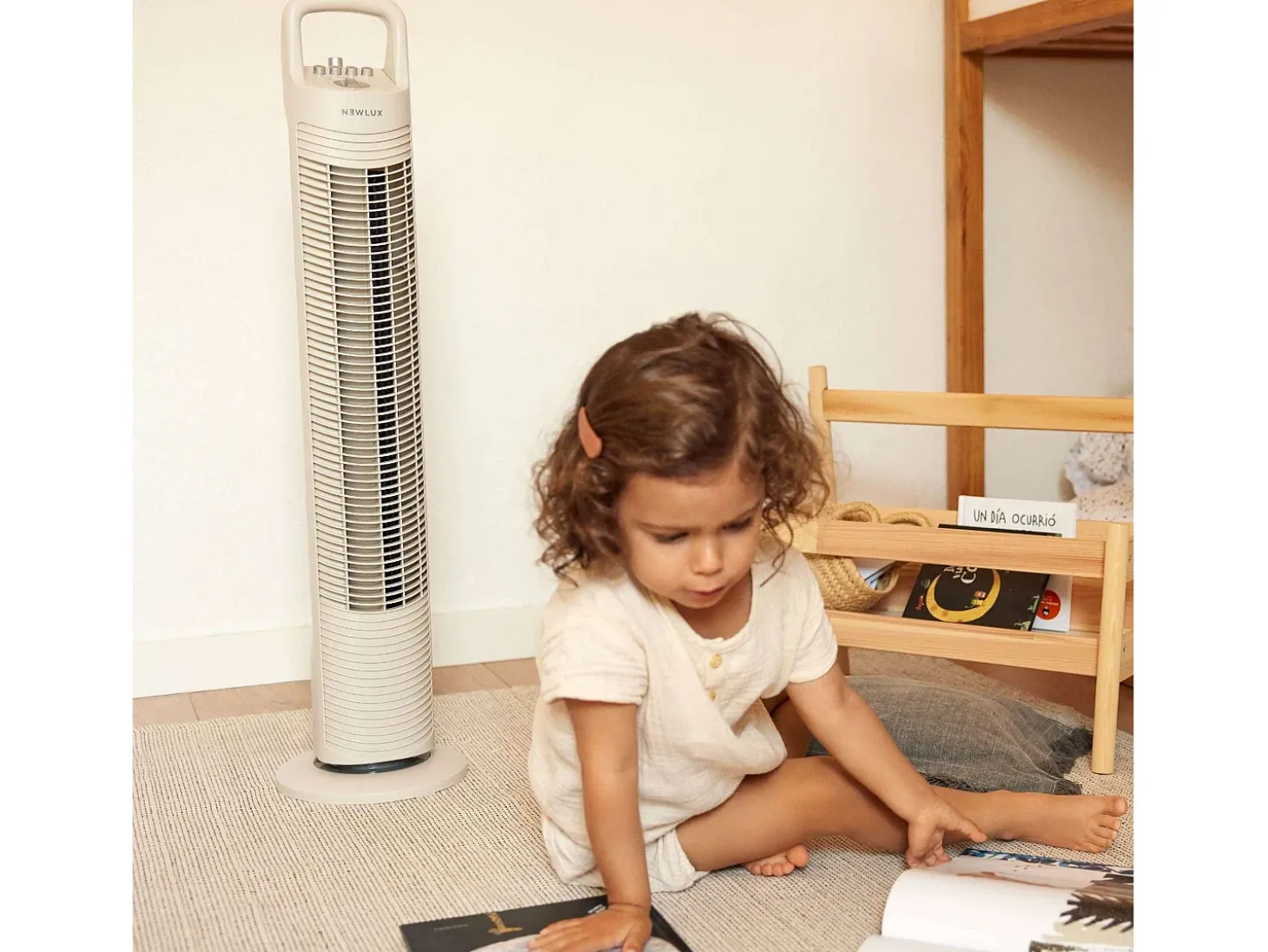 Ventilador de Torre W80 Blanco roto - Newlux