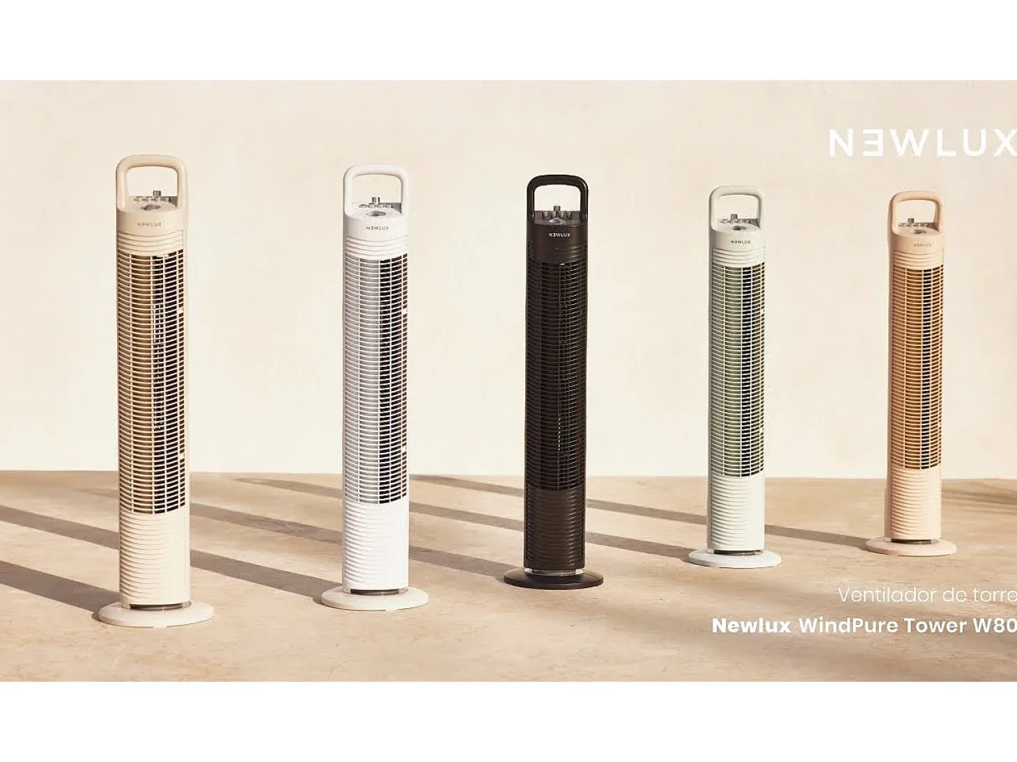 Ventilador de Torre W80 Rosa - Newlux