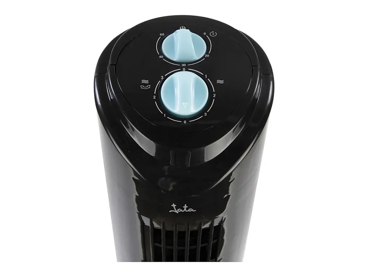Ventilador de torre Jata JVVT3041 45W oscilante 3 velocidades negro 82 cm