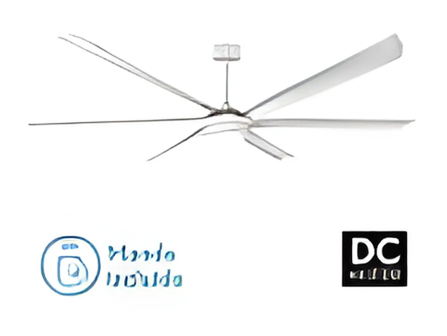 Ventilador Extragrande Dc Marea Blanco Led 3 Temperaturas