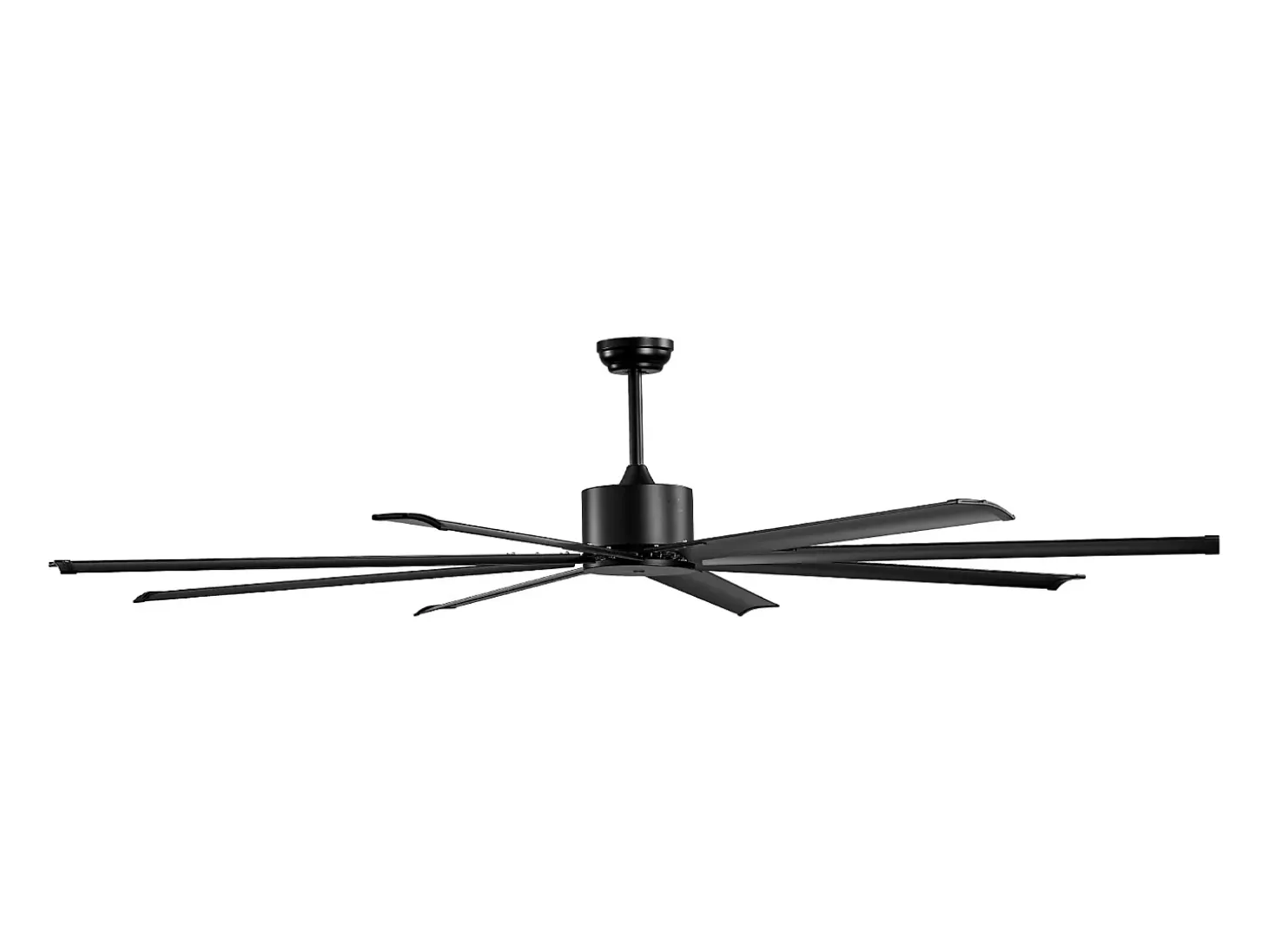 Ventilador SucceBuy Ventilador de Techo 213 CM sin Luz, Telecommando 6 Velocidades, 8 Pales en Aluminio, Ventilador Exterior Empotrado Moderno