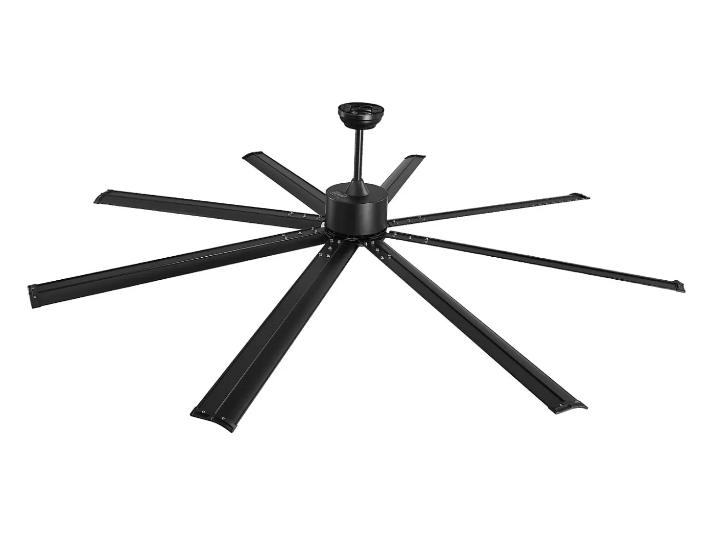 Ventilador SucceBuy Ventilador de Techo 213 CM sin Luz, Telecommando 6 Velocidades, 8 Pales en Aluminio, Ventilador Exterior Empotrado Moderno