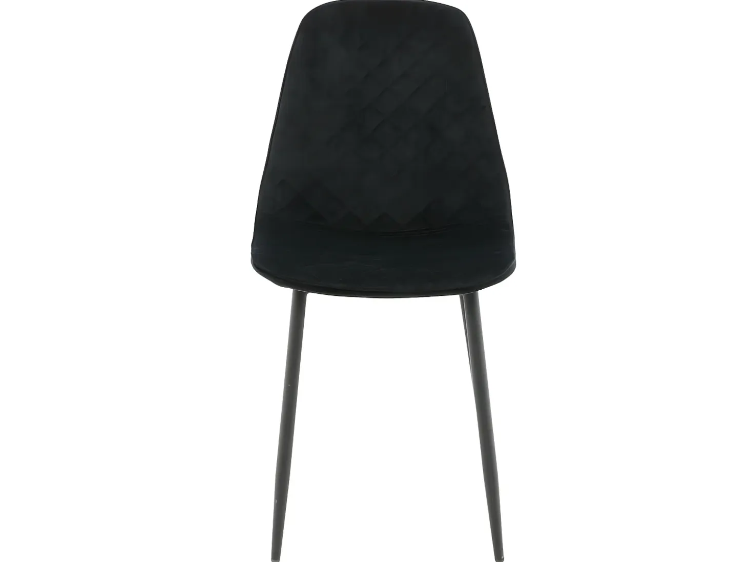 Venture Home Sillas comedor 2 uds Polar terciopelo negro con costuras