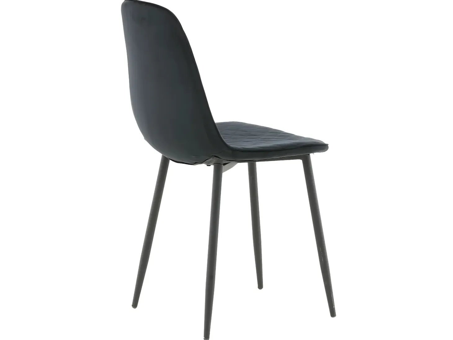 Venture Home Sillas comedor 2 uds Polar terciopelo negro con costuras