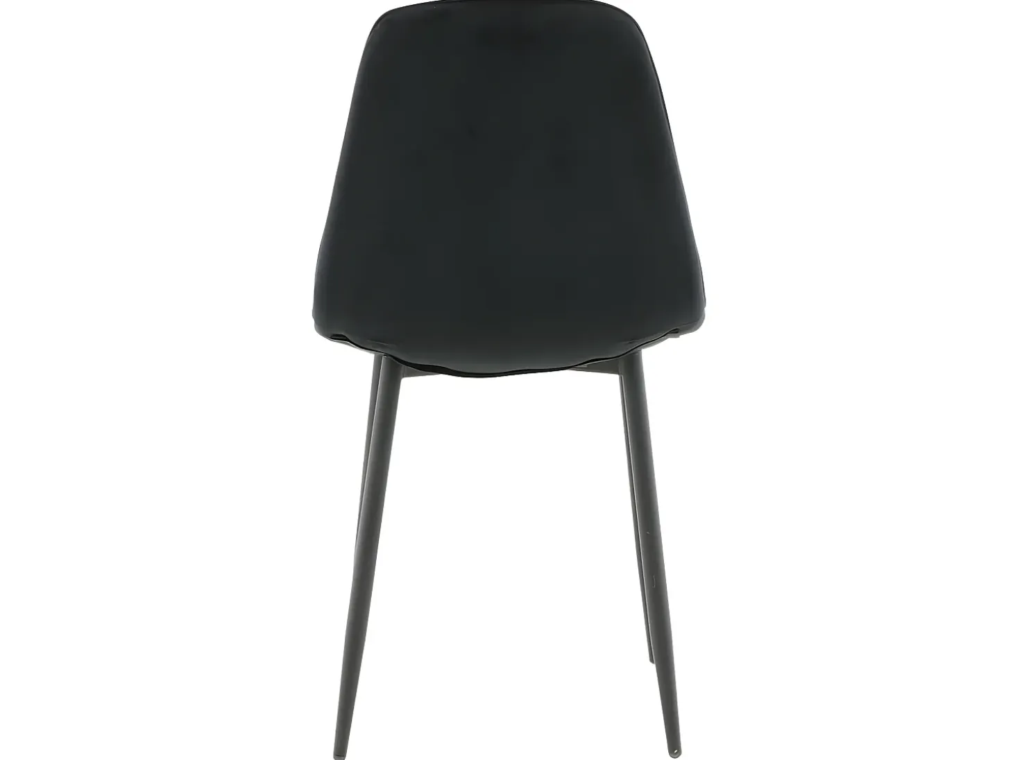 Venture Home Sillas comedor 2 uds Polar terciopelo negro con costuras
