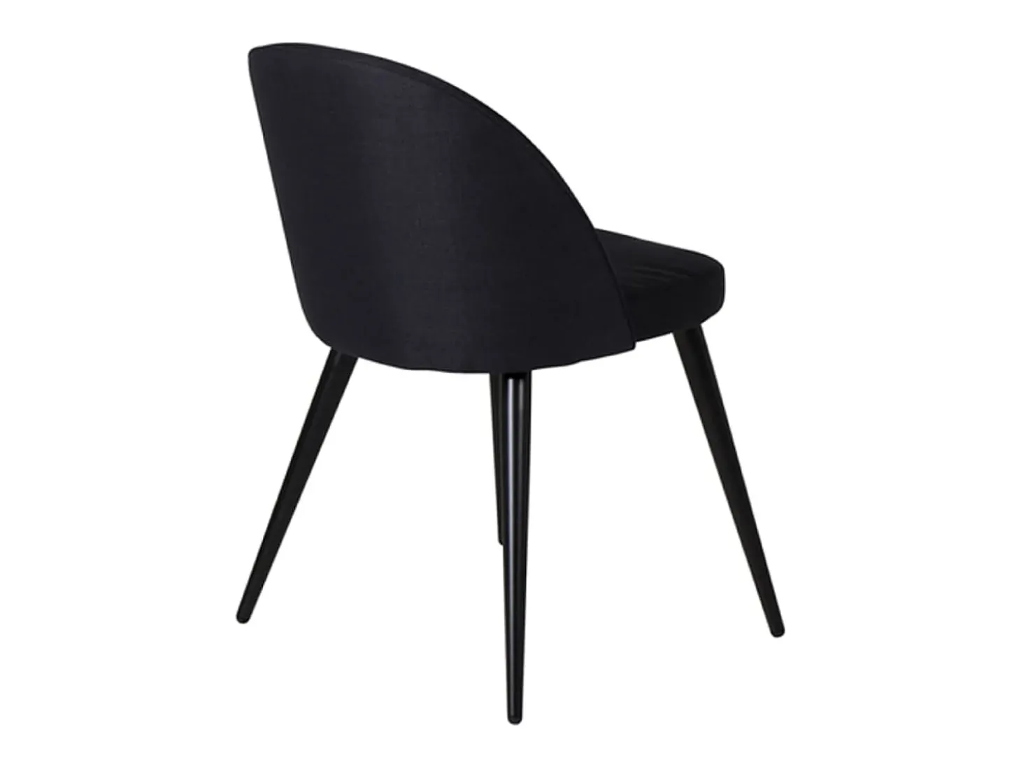 Venture Home Sillas de comedor 2 uds Velvet poliéster negro