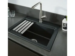 VILLEROY ET BOCH Grifo de cocina para ducha estilo Subway de acero macizo