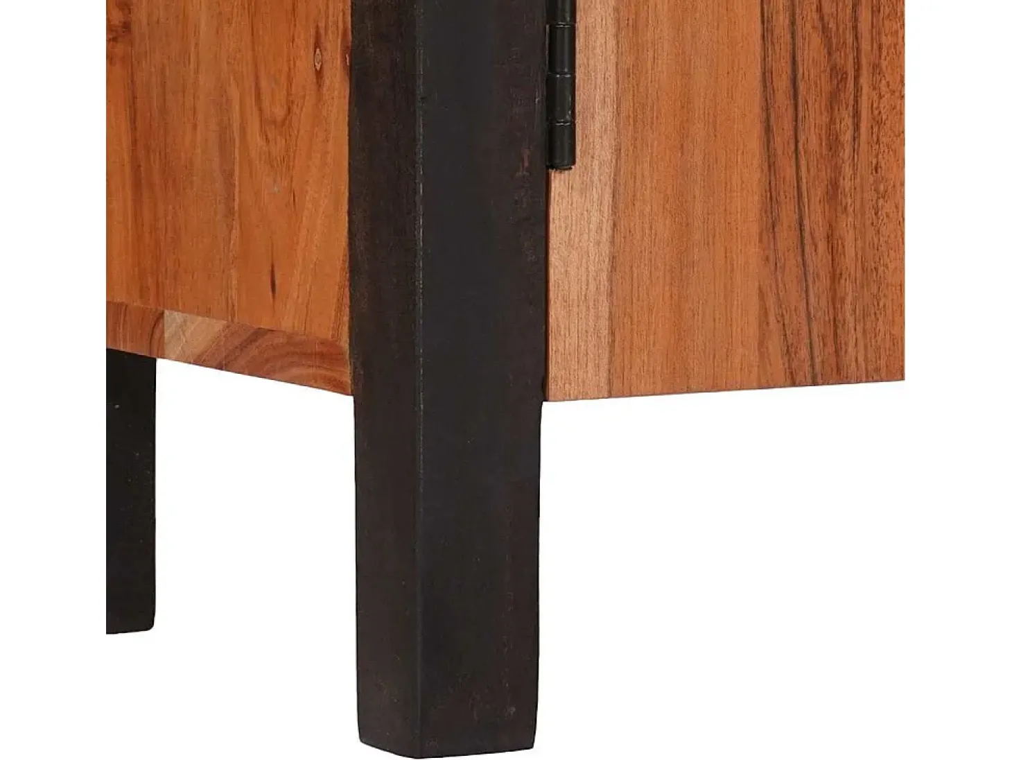 Vitrina 3 piezas Marrón 55 x 30 x 75 cm Madera maciza de Acacia