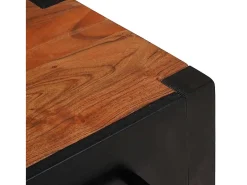 Vitrina 3 piezas Marrón 165 x 30 x 75 cm Madera maciza de Acacia