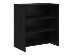 Vitrina 3 piezas Roble negro 70 x 41 x 75 cm Madera contrachapada